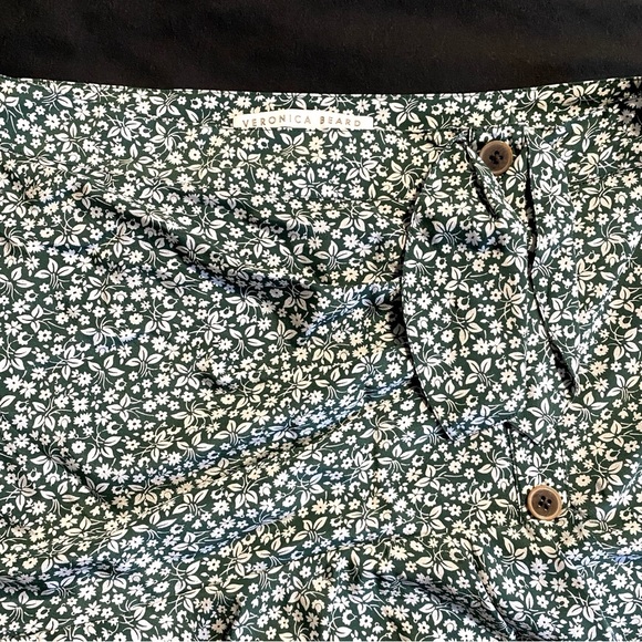 EUC Veronica Beard Kaia Skirt in Forest Green - Size 8 - Picture 9 of 15